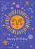 Arty Birthday Card - Celestial - Sunshine created by Sarah Harding