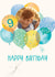 Classic Birthday Card - 9th - Birthday Balloons created by Orchard Design House