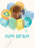 Classic Birthday Card - 13th - Birthday Balloons created by Orchard Design House
