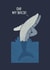 Bad Back Whale Funny Getting Old Card created by Teo Zirinis