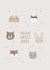 Cute New Baby Card - Hello Sweet Baby - Animals created by Jessie Miles
