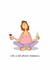 Funny Birthday Card - Life Is All About Balance - Yoga - Wine created by Swizzoo