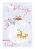 Cute Christmas Card - To Both of You - Bauble with Robin Stag and Deer in Snow created by SABIVO Design by Sabina