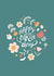 Beautiful Floral Happy Birthday Card created by Mint + Mabel