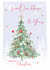 Classic Christmas Tree Card - From Our House to Yours - Winter Berries and Robin created by SABIVO Design by Sabina