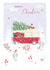 Classic Christmas Card - Red Campervan with Christmas Tree -Presents and Robin created by SABIVO Design by Sabina