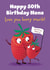 Cute 50th Birthday Card - For Nana - Strawberry Pun created by Hannah Jayne Lewin