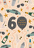 Classic 60th Birthday Card - For Him - James Bond Themed created by The Pattern Press