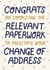 Funny New Home Card - Completing Paperwork - Change Of Address created by Christine Cuddihy Illustration