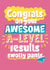 Fun Exams Card - Awesome A-Level Results - Swotty Pants created by Giddy Kipper