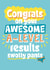 Fun Exams Card - Swotty Pants - Awesome A-Level Results created by Giddy Kipper