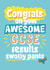 Fun Exams Card - Congrats On Your Awesome GCSE Results - Swotty Pants created by Giddy Kipper