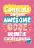 Fun Exams Card - Congrats On Your Awesome GCSE Results - Swotty Pants - Knickers created by Giddy Kipper