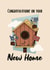 Cute Congratulations on your new home card - birds moving birdhouse created by GScribbles
