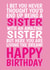 Funny Birthday Card - For Sister - From Sister - Living The Dream created by @Cupsie's Creations