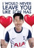 Funny Anniversary Card - Heung-Min Son - Leaving Tottenham Hotspur F.C. created by AbiGoLucky