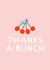 Classic Thank You Card - Thanks A Bunch - Cherry created by Kate Chappell