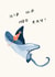 Cute Birthday Card - Hip Hip Hoo Ray! - Sting Ray Pun created by Lauren Barclay