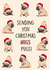 Cute Christmas Card - Christmas Pugs - Sending You Christmas Pugs created by Poppy & Mabel 