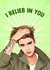Fun Good Luck Card - Justin Bieber - I Belieb In You created by Poppy & Mabel 