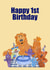 Bear in the big blue house birthday card created by Jessica Grundy