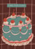 Arty Birthday Card - Time For Cake - Cake created by Isobel Rose Illustration