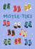 Cute Christmas Card - Mistle-Toes - Patterned Wooly Socks created by Pear Tree Press