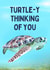Cute Thinking Of You Card – Sea Turtle created by Hello Fridays Studio