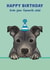 Cute Birthday Card - Staffy - Staffordshire Bull Terrier created by Choo Choo 