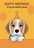 Cute Birthday Card - Beagle created by Choo Choo 