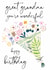 Classic Birthday Card - Great Grandma - Floral Bouquet created by Katie Phythian Design