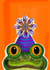 Cute Birthday Card - Frog - Party Hat created by Rebecca Bland