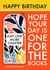 Cute Birthday Card - Just One More Chapter - Cutout Bookmark created by AbiGoLucky