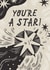 Arty Congratulations Card - You're A Star! created by Lauren Marina