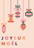 Classic Christmas Card - Baubles - Joyeux Noël created by Sad Girl Illustration
