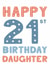 Classic Birthday Card - 21st - For Daughter created by Mint Maker Studio