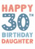 Classic Birthday Card - 30th - For Daughter created by Mint Maker Studio