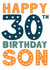 Classic Birthday Card - 30th - For Son created by Mint Maker Studio