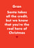 Funny Christmas Card - For Gran - The Real Hero created by Card and Cake