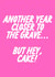 Funny Birthday Card - Another Year Closer created by The Marmalade Cat