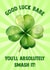 Classic Good Luck Card - Four Leaf Clover created by Poppy & Mabel