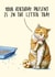 Funny Birthday Card - From The Cat - Litter Tray Present created by Bewilderbeest