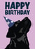 Cute Birthday Card - Black Labrador created by Hello Sausage