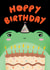 Cute Birthday Card - Frog - Hoppy Birthday created by Kamiya Chirodian