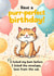 Funny Cat Birthday Card – “Purr-fect” – Humorous Greeting Card for Cat Lovers created by crystal boo creations