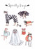 Cute Birthday/Halloween Card - Spooky Dogs - Costumes created by Beth Goodwin