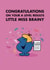 Cute Congratulations Card - Little Miss Brainy - A Level Results created by Mr. Men