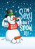 Rude Christmas Card - Sexy Snowman created by Atwood & Atwood