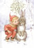 Cute Christmas Card - Fairy Land - Rabbit And Elf created by Hype Cards
