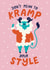 Funny Christmas Card - Krampus - Cramping Your Style created by Christine Cuddihy Illustration